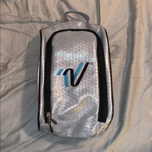 Silver Varsity Shoe Bag